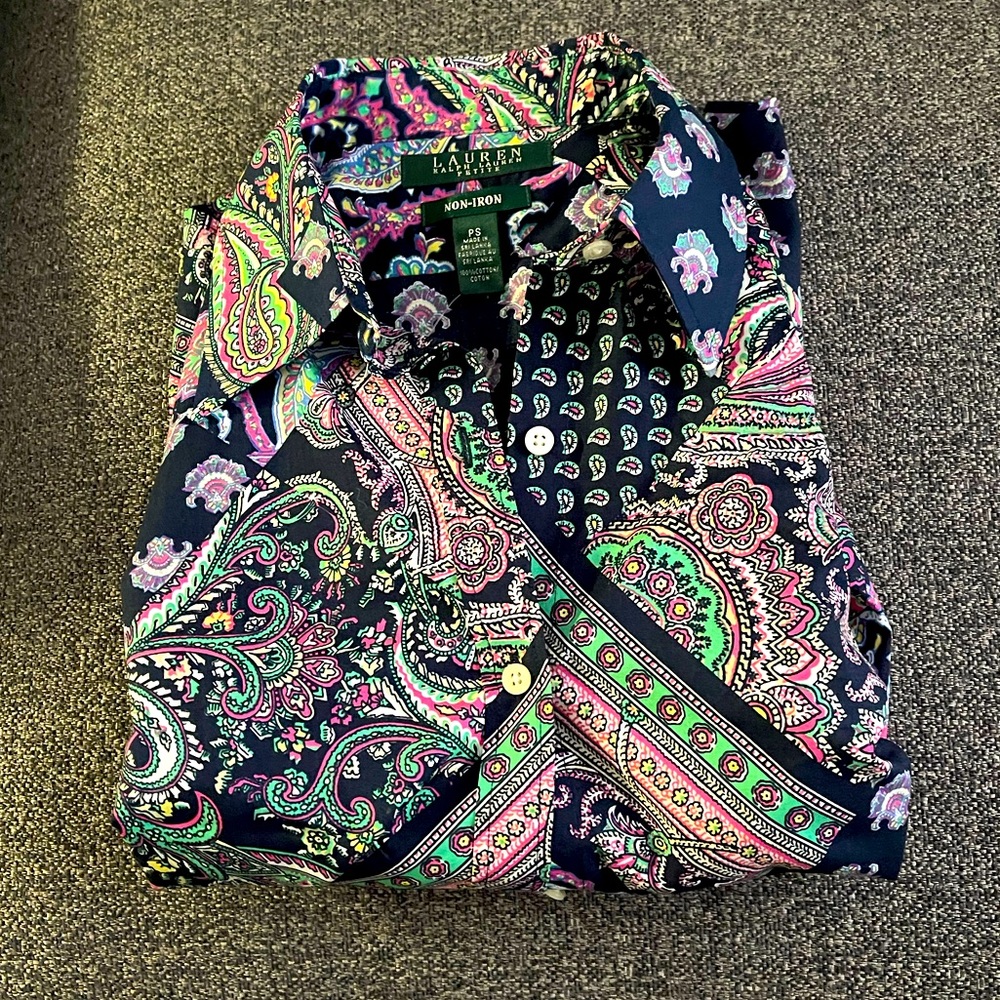 LAUREN by Ralph Lauren Non-Iron Button up
